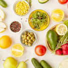 fresh fruit and vegetables