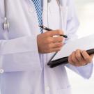 doctor reviewing results