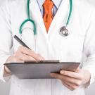 doctor with clipboard